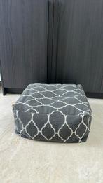 Poef grijs taupe, Ophalen of Verzenden, Zo goed als nieuw, Stof, 50 tot 75 cm