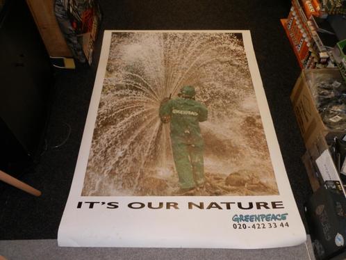 Poster Greenpeace it's our nature 110x220 cm, Verzamelen, Posters, Zo goed als nieuw, Overige onderwerpen, Ophalen of Verzenden