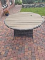 Ronde Tuintafel Jutlandia 120cm, Tuin en Terras, Tuintafels, Ophalen of Verzenden, Gebruikt, Rond, Wicker