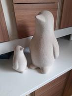 Pinguïns moeder en kind zgan wit steen verzameling decoratie, Verzamelen, Beelden en Beeldjes, Ophalen of Verzenden, Zo goed als nieuw