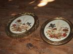 2 Kleine Brocante Lijsten met droogbloemen, Ophalen of Verzenden