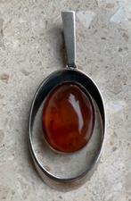 Vintage zilveren hanger, art deco stijl., Ophalen of Verzenden, Zo goed als nieuw, Met edelsteen, Zilver