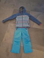 Skibroek 122-128 en skijas Rehall 140 meisje blauw, Kinderen en Baby's, Kinderkleding | Maat 134, Broek, Meisje, Ophalen of Verzenden