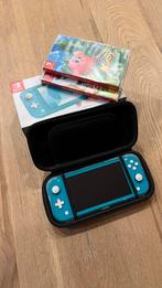 Nintendo Switch Lite (Turquoise) in zeer nette staat + extra, Spelcomputers en Games, Spelcomputers | Nintendo Switch Lite, Ophalen of Verzenden