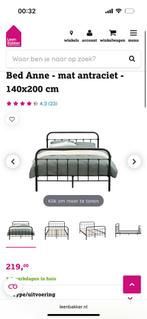 Leen Bakker bed Anne, Huis en Inrichting, Ophalen, Zwart, Tweepersoons, 140 cm