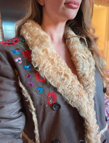 Vintage geborduurde penny lane jas met strass XS-S beschikbaar voor biedingen