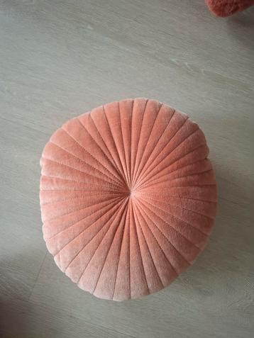 Rond Kussen - Roze/Oranje beschikbaar voor biedingen