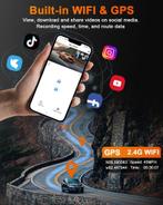 Abask A8Pro Dashcam Auto 4K WiFi GPS, 3-kanaals auto camera, Ophalen of Verzenden, Nieuw