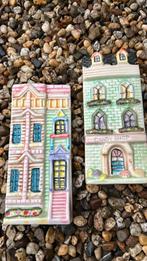 2 vintage radiatorbakjes wandvaasjes decoratie, Ophalen of Verzenden, Gebruikt, Wanddecoratie