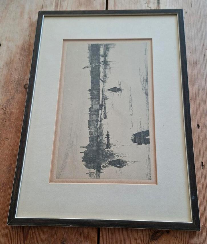 Ets 'Haven Antwerpen' - Beerendonk (1905 - 1979), Antiek en Kunst, Kunst | Etsen en Gravures, Ophalen of Verzenden