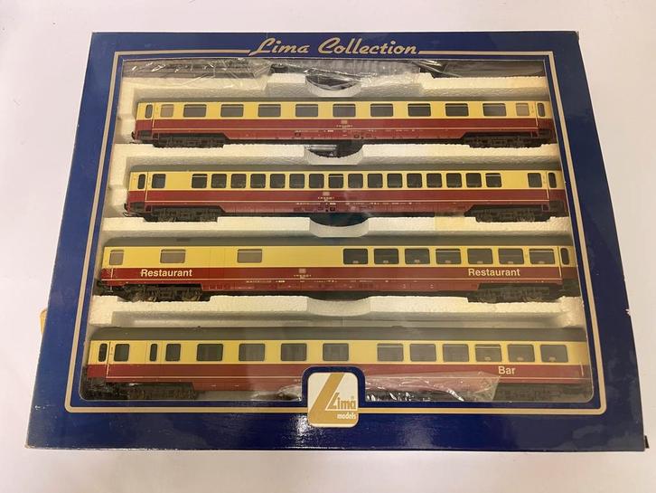 ** NIEUW ** LIMA 149757 ** 4 TEE-Rijtuigen ''Erasmus'' DB **, Hobby en Vrije tijd, Modeltreinen | H0, Nieuw, Wagon, Gelijkstroom of Wisselstroom