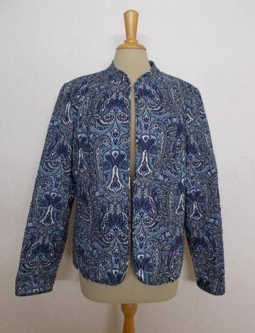 Paisley print opvallend leuk blauw kimono jasje! L beschikbaar voor biedingen