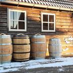 Eikenhouten bloembakken en regentonnen gemaakt van wijnvaten, Tuin en Terras, Regentonnen, 150 liter of meer, Ophalen, Hout
