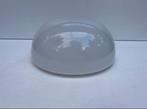 Vintage Mid Century Gispen glanzende halve bol wit opaalglas, Ophalen of Verzenden