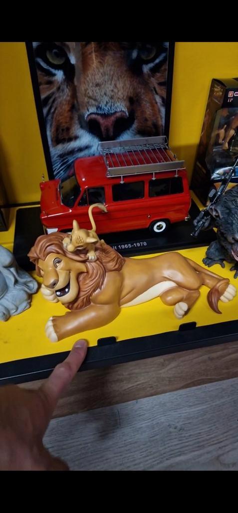Wdcc mufasa and simba,Lion King,Disney,Wdcc,Neca,Sideshow., Verzamelen, Poppetjes en Figuurtjes, Zo goed als nieuw, Ophalen of Verzenden