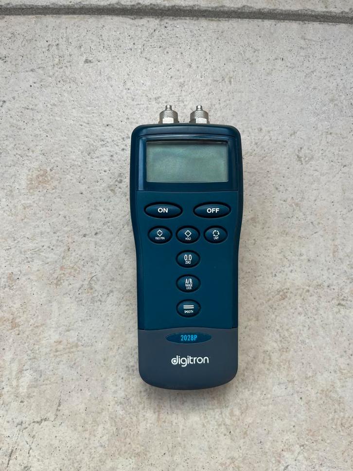 Digitron 2028P Drukmeter - Zo Goed Als Nieuw, Doe-het-zelf en Verbouw, Meetapparatuur, Zo goed als nieuw, Druk, Ophalen of Verzenden