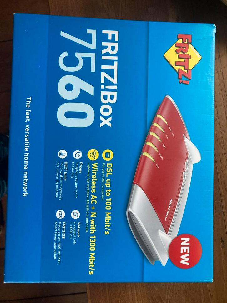 Fritzbox 7560 - Beste router modem!, Computers en Software, Routers en Modems, Nieuw, Router met modem, Ophalen of Verzenden