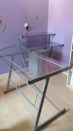 metalen hoekbureau met ladenkastje, Huis en Inrichting, Bureaus, Ophalen, Gebruikt, Bureau