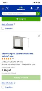 Zij wand voor cassetteluifel, Caravans en Kamperen, Camper-accessoires, Ophalen, Zo goed als nieuw