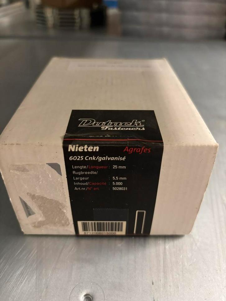 Dutack niet serie 6000 voor tacker, Doe-het-zelf en Verbouw, Gereedschap | Overige machines, Nieuw, Ophalen of Verzenden