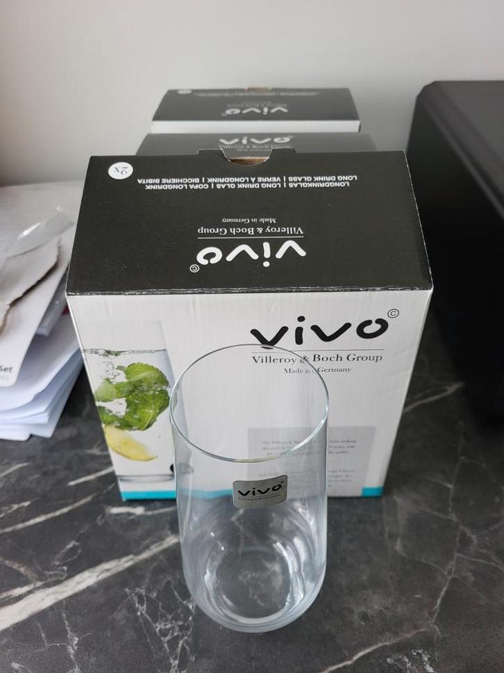Vivo Villeroy & Boch Drinkglazen (Set), Huis en Inrichting, Keuken | Servies, Nieuw, Glas of Glazen, Effen, Glas, Ophalen