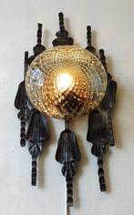 Vintage brutalist wandlamp 1 van 4 Murano 60's Zweeds design, Huis en Inrichting, Lampen | Wandlampen, Ophalen of Verzenden, Gebruikt