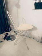Gastone Rinaldi Klapstoel - Thema, Italië 1970s, Huis en Inrichting, Ophalen, Gebruikt, Wit, Metaal