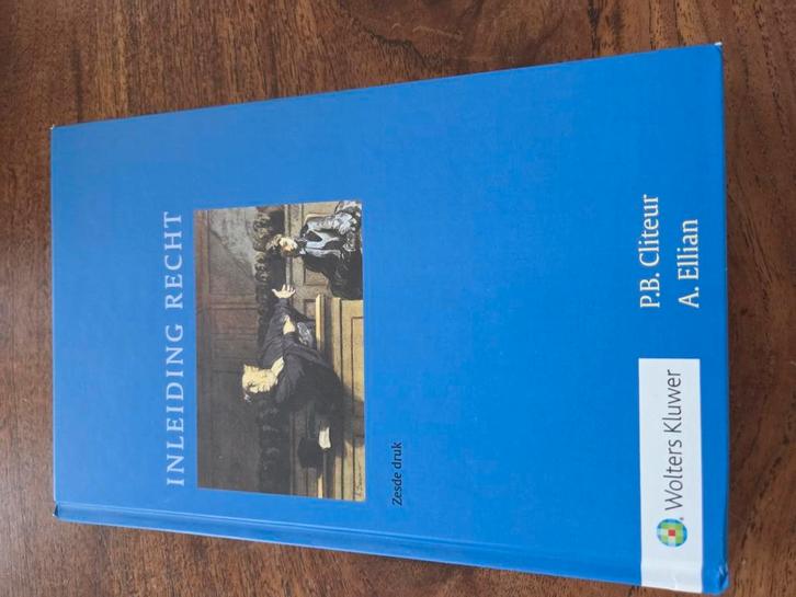 P.B. Cliteur - Inleiding recht, Boeken, Studieboeken en Cursussen, Zo goed als nieuw, Alpha, Ophalen of Verzenden