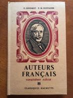 Auteurs francais vingtieme siecle - Gendrot, Eustache, Boeken, Verzenden, Gelezen, Non-fictie