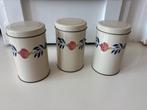 Boerenbont Vintage beschuit Blikken Set van 3, Huis en Inrichting, Ophalen of Verzenden, Gebruikt