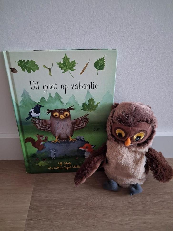 Knuffel Ikea Vandring Uggla boek uil gaat op vakantie L353, Kinderen en Baby's, Speelgoed | Knuffels en Pluche, Zo goed als nieuw