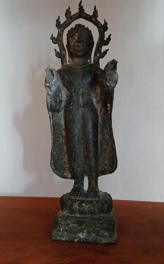 Thaise Boeddha Midden-Ayutthaya Periode,, Huis en Inrichting, Woonaccessoires | Boeddhabeelden, Gebruikt, Ophalen of Verzenden