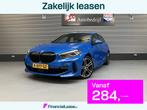 BMW 1 Serie 118i HIGH EXE M SPORT/ADAPTIVE CR/PDC/STOEL STUU, 136 pk, Gebruikt, Blauw, Leder en Stof