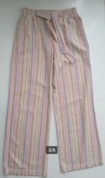 Cotton Club pastel strepen broek, maat M, Kleding | Dames, Verzenden, Zo goed als nieuw, Roze, Cotton Club