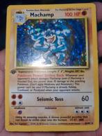 Machamp Holo (First Edition) 8-102 Base Set Pokémon Kaart, Hobby en Vrije tijd, Verzamelkaartspellen | Pokémon, Gebruikt, Ophalen of Verzenden