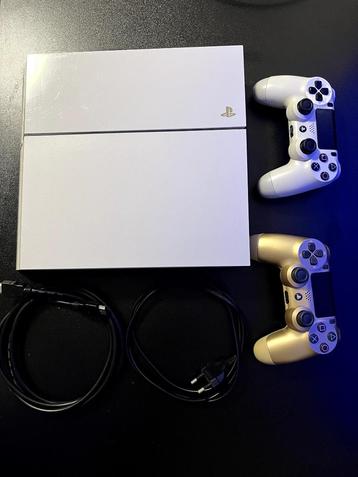 PlayStation 4 Slim wit – 500GB – 2 controllers  beschikbaar voor biedingen