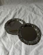 Set van 2 vintage Franse sierbordjes Ø 15cm, Ophalen, Overige materialen, Overige stijlen, Bord(en)