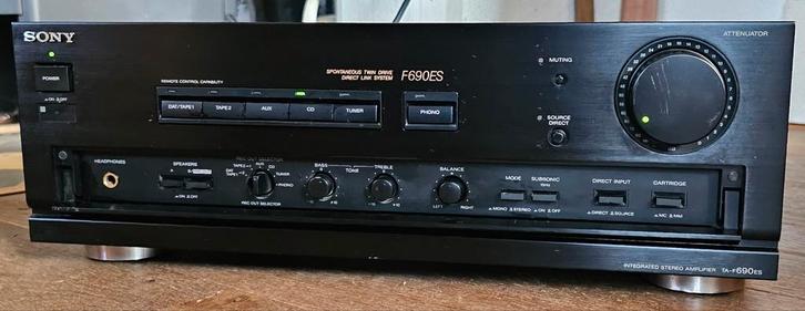 Sony TA-F690ES topper 2x95 watt MOSFET, MM/MC + AB+ garantie, Audio, Tv en Foto, Versterkers en Receivers, 120 watt of meer, Overige merken