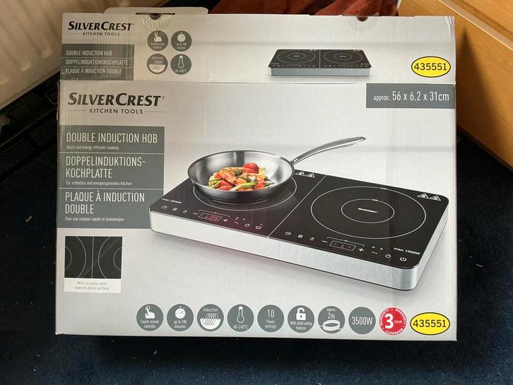 Silvercrest Inductiekookplaat - Zo goed als nieuw!, Witgoed en Apparatuur, Kookplaten, Zo goed als nieuw, Vrijstaand, Inductie