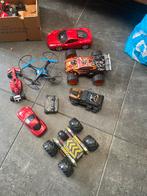 Doos vol afstandbestuurbare voertuigen, Ophalen of Verzenden, Overige schalen, Auto onroad