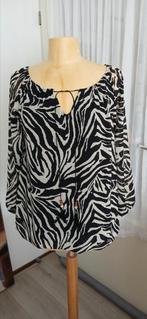 Leuke blouse mt 42 44 Zwart wit, Overige kleuren, Verzenden, Maat 42/44 (L), Nieuw