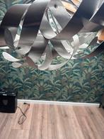 Moderne RVS Plafondlamp, Ophalen, Zo goed als nieuw, Metaal