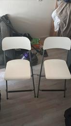 2x bar kruk wit  zithoogte 60cm, Huis en Inrichting, Barkrukken, 2 krukken, Ophalen, Zo goed als nieuw