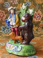 Man met leeuw en beer mooi antiek beeldje uit Engeland 20 cm, Antiek en Kunst, Ophalen of Verzenden