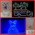 Bud Light Spud Spuds beer bier glas neon