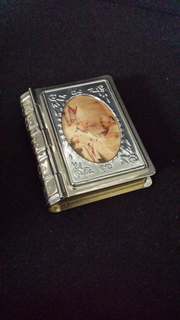 Klein Rozenkrans DOOSJE <> Bijbelboek met afb. 2 PAUZEN, Verzamelen, Religie, Nieuw, Christendom | Katholiek, Overige typen, Ophalen of Verzenden