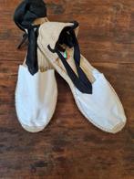 Witte Espadrilles met Zwarte Veters - Maat 41, Kleding | Dames, Schoenen, Ophalen of Verzenden, Nieuw, Wit, Espadrilles of Moccasins