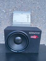 Kenwood 1200 watt Subwoofer + versterker 1200 watt, Ophalen, Zo goed als nieuw