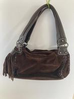 Bruin abro suede schoudertas, Overige merken, Gebruikt, Bruin, Ophalen of Verzenden