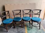 4 Rotan stoelen, Ophalen of Verzenden, Bruin
